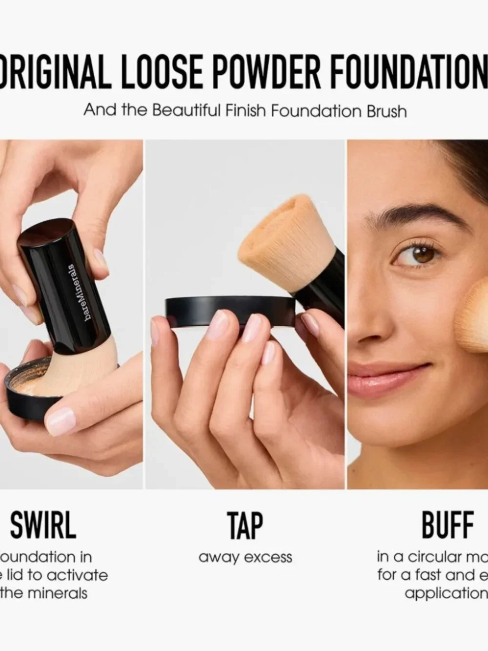 bareMinerals Original Powder Foundation SPF15 ~ Fair 01 (Porcelain) 8g/Mini NIB